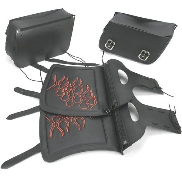 サドルメン Saddlemen サドルバッグ フレイム オレンジ (左右ペア) ラージ WO店