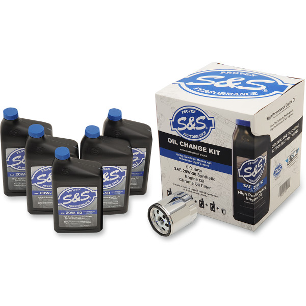 S&amp;Sサイクル S&amp;S Cycle 100%化学合成 オイル交換キット 17年以降 ツーリング 3601-0492 WO店