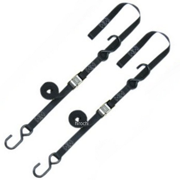 パワータイ POWERTYE 幅1インチ(25mm) ソフト-タイ タイダウン 5.5フィート(1.7m) 黒/黒 (左右ペア) WO店 5,007円