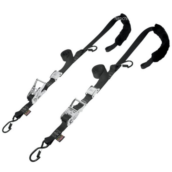 パワータイ POWERTYE 幅1.5インチ(38mm) ラチェット/カム タイダウン ストラップ6.5フィート(1.98m) (左右ペア) WO店