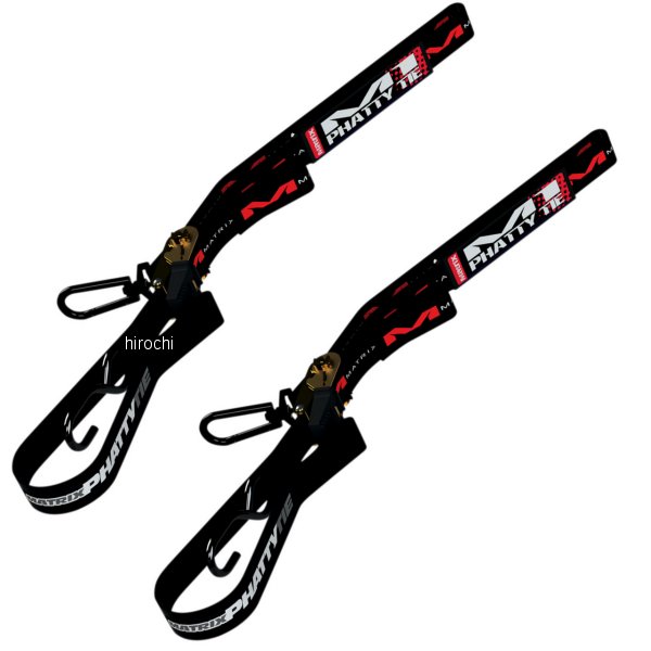 701 マトリックスコンセプト Matrix Concepts 幅 1.5インチ(38mm) ラチェット タイダウン 69インチ(1753mm) 黒 (左右ペア) WO店