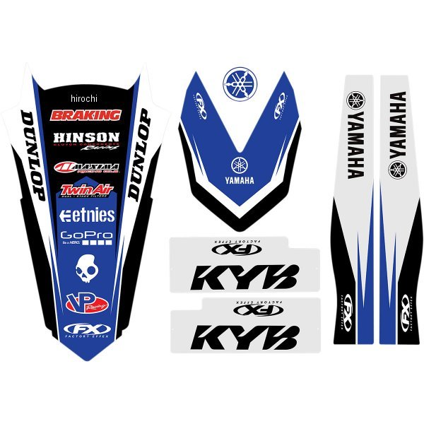 ファクトリーFX FACTORY EFFEX デカール トリムキット 09年 YZ450F、YZ250F WO店の通販は