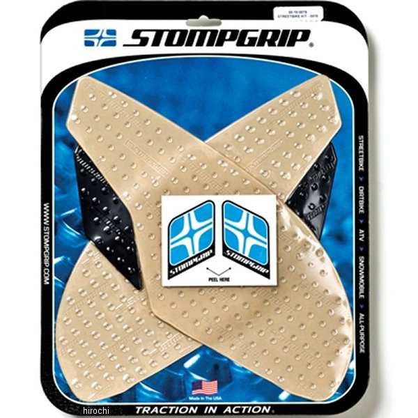 ストンプグリップ STOMPGRIP タンク グリップキット 13年以降 トライアンフ クリア WO店