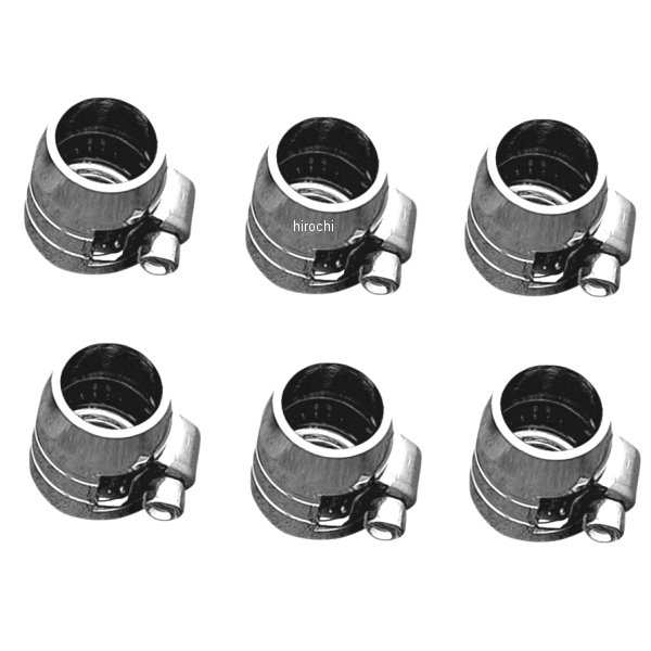 DRAG ホースエンド クランプ クローム 1/4インチ(6mm) (6個入り) WO店 6,380円