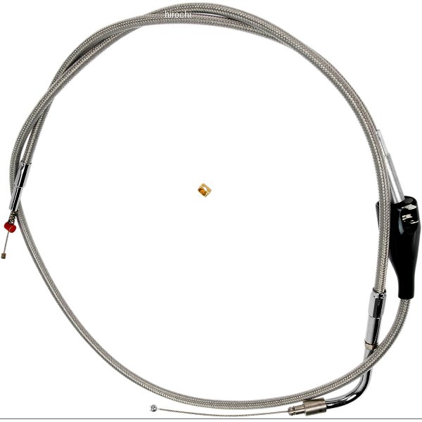 バーネット Barnett アイドルケーブル 44インチ ステンレス 02年-06年 FLHRC、FLHTCU クルーズ対応 DS-223482 WO店