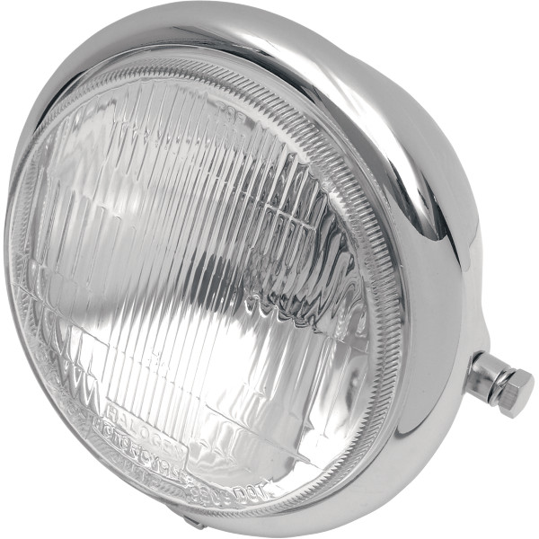 DRAG ヘッドライト 5.75インチ H4 55/60W サイドマウント クローム WO店