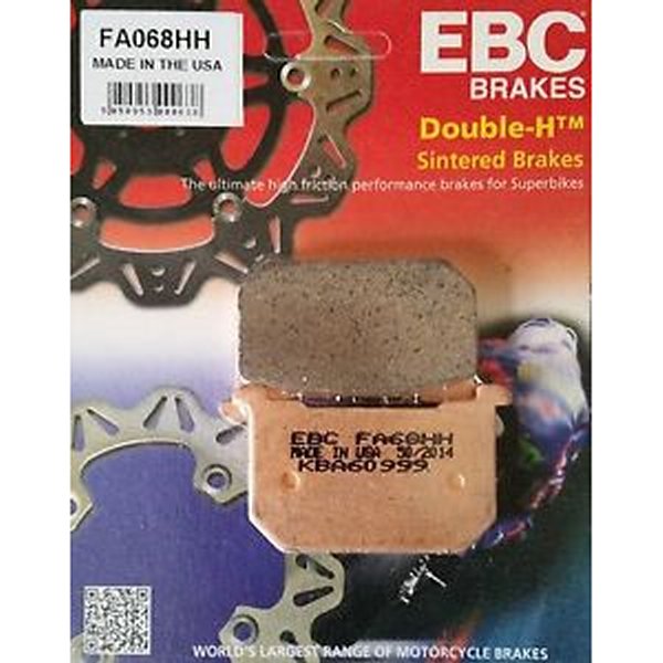 EBC イービーシー ブレーキパッド フロント/リア 80年-96年 KZ1000、KZ650 (ダブル-H シンタード) FA68HH WO店