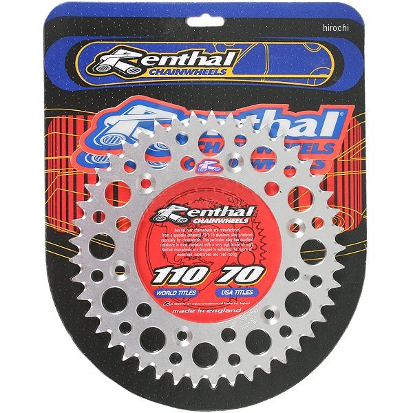 レンサル RENTHAL リア スプロケット 49T/520 83年以降 CRF、CR、XR アルミ シルバー R154-49 WO店