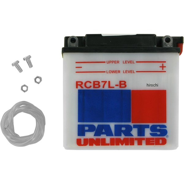 パーツアンリミテッド Parts Unlimited 液別 耐久バッテリー 開放型 12V YB7L-B WO店の通販は