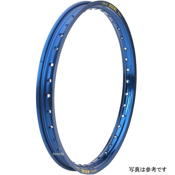 エキセル EXCEL アルミリム フロント 21X1.60 89年以降 ホンダ、ヤマハ、スズキ、カワサキ 36H 青 WO店