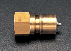 エスコ ESCO Rc 3/4" メスねじプラグ(ストップ付/真鍮製) EA140AA-6 WO店