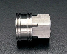 エスコ ESCO Rc 1/2" メスねじカップリング(中圧用/ステンレス) EA140BE-4 WO店 5,997円