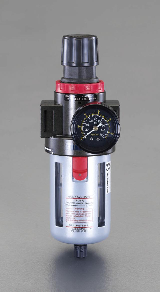 エスコ ESCO Rc 1/2" エアーレギュレーター付フィルター EA153AF-14 WO店の通販は 8,083円