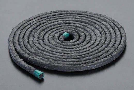 エスコ ESCO 14.3mmx3m テフロン含浸炭化繊維パッキン EA351BF-8 WO店