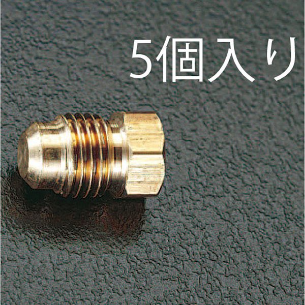 エスコ ESCO F3/4" フレアープラグ(5個) EA443PA-6B WO店の通販は