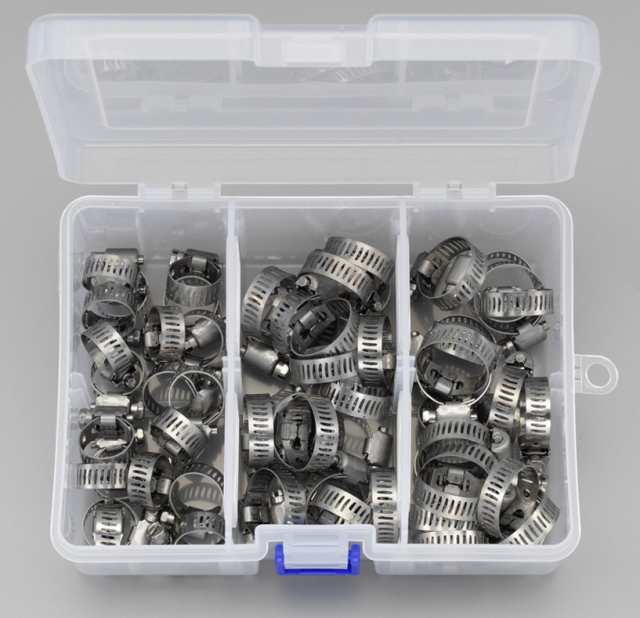 エスコ ESCO 5.6-23mm ホースクランプセット(ステンレス製) EA463C WO店の通販は