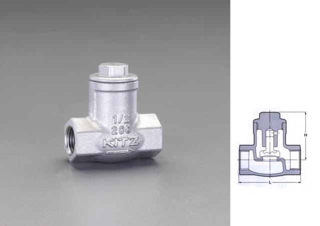 エスコ ESCO 3/4" リフトチャッキバルブ EA465AE-6 WO店 13,640円