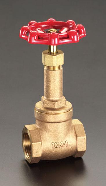 エスコ ESCO Rc1 1/4" ゲートバルブ(JIS) EA470DC-12 WO店
