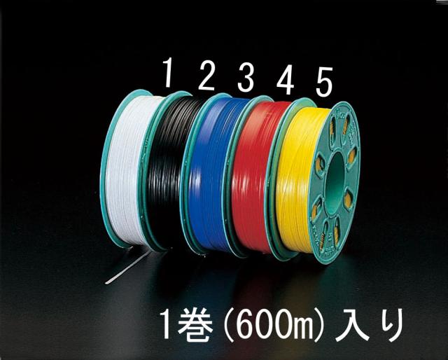 エスコ ESCO 4.0mmx600m ビニタイ(PVC製/黄) WO店