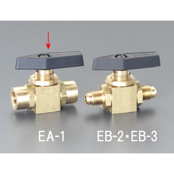 エスコ ESCO NPT1/8"xNPT1/8" パネルマウントボールバルブ EA496EA-1 WO店の通販は