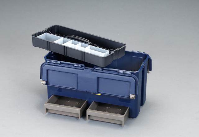 エスコ ESCO 475x240x250mm 工具箱(中皿 引出し付) EA505RA-27 WO店