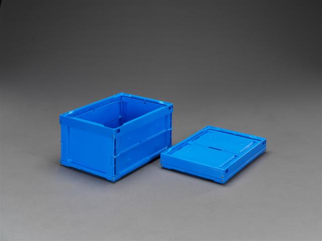 エスコ ESCO 437x329x234mm/25.0L 折畳コンテナ(青/2個) EA506A-25 WO店