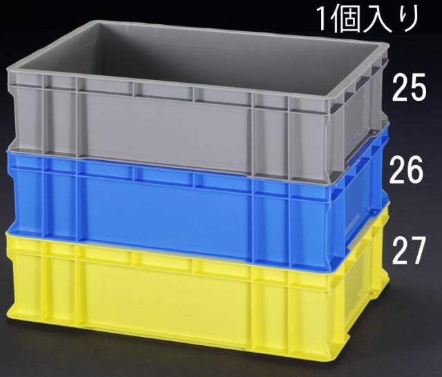 エスコ ESCO 658x448x167mm/39.5L コンテナ(グレー) EA506AF-25 WO店 4,770円