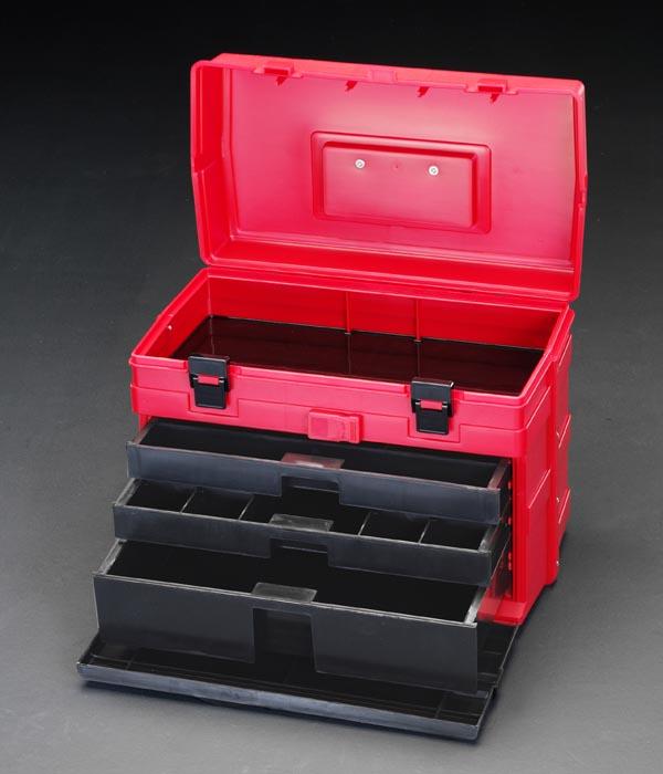 エスコ ESCO 420x245x326mm 引出付工具箱 EA507W WO店