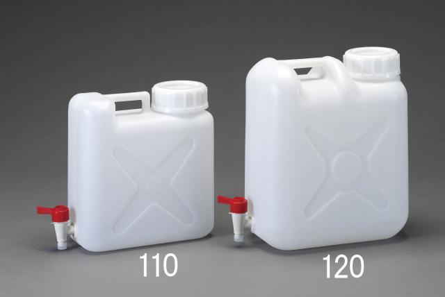 エスコ ESCO 20L 広口ポリタンク(ケミカルコック付) EA508AV-120 WO店