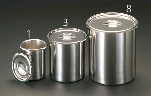 エスコ ESCO φ102x146mm/1L ポット(ステンレス製) EA508SG-1 WO店