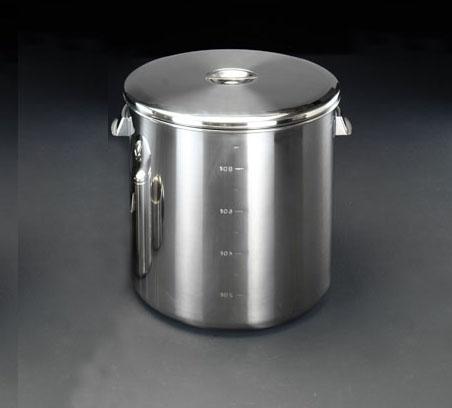 エスコ ESCO φ400/48L 取手付ポット(メモリ付/ステンレス製) EA508SG-24 WO店
