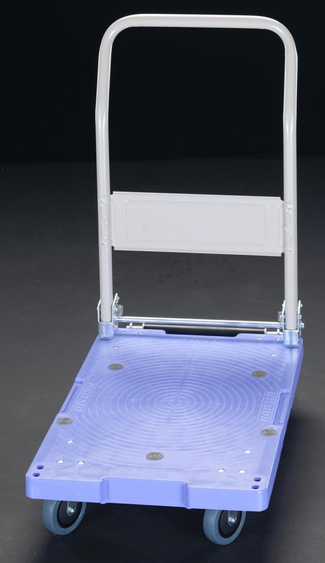 エスコ ESCO 715x460mm/150kg 運搬車(ブレーキ付/プラスチック) EA520B-22 WO店