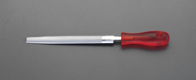 エスコ ESCO 200mm 鉄工やすり(コーティング柄付 半丸/中目) EA521PT-200E WO店