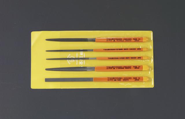 エスコ ESCO 200mm やすり(5種 5本組/細目) EA521TA-5G WO店