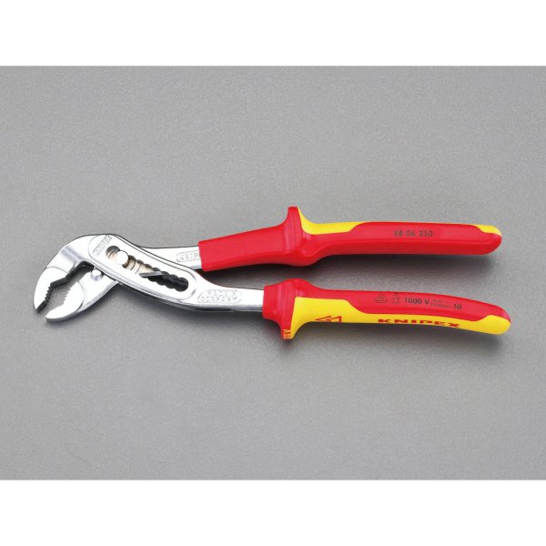 エスコ ESCO 2" /250mm ウォーターポンププライヤー(絶縁) EA531EK-250 WO店の通販は 7,912円