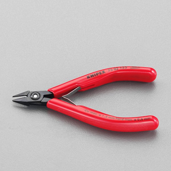 エスコ ESCO 125mm 精密用ニッパー(バネ付) EA535K-1 WO店