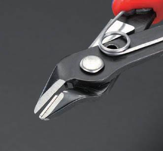 エスコ ESCO 125mm 精密用ニッパー(グリップ ワイヤーホールド付) EA535KF-2 WO店