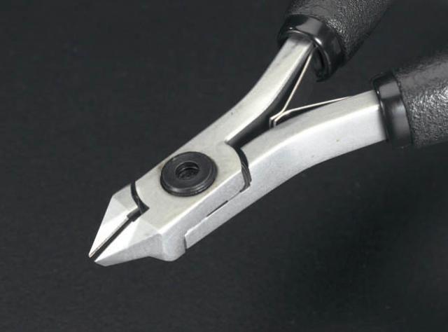 エスコ ESCO 140mm 精密用ニッパー(フラッシュ/ESD) EA535TH-12 WO店
