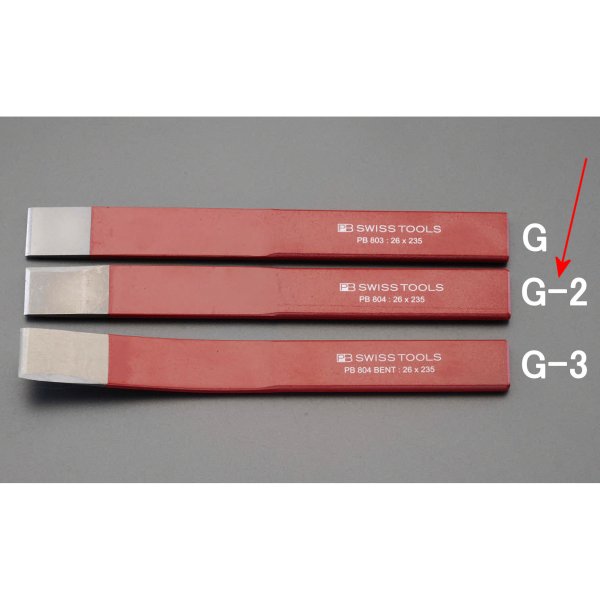 エスコ ESCO 26x235mm スリットチゼル(直/側面刃付) EA572G-2 WO店の通販は 5,814円