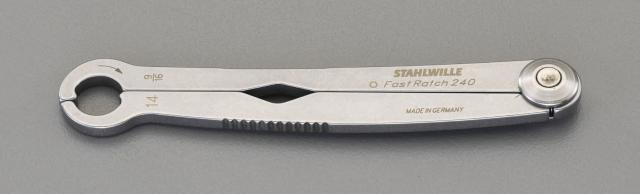 エスコ ESCO 16mm( 5/8" ) ナットレンチ(ラチェット式) EA605AF-16 WO店