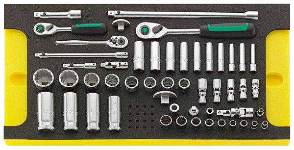 エスコ ESCO 1/4インチsq・3/8インチsq ソケットレンチセット(インチ) EA612VC-2 WO店