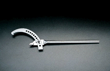 エスコ ESCO 120-320mm アジャスタブルフックレンチ EA613XK-3 WO店