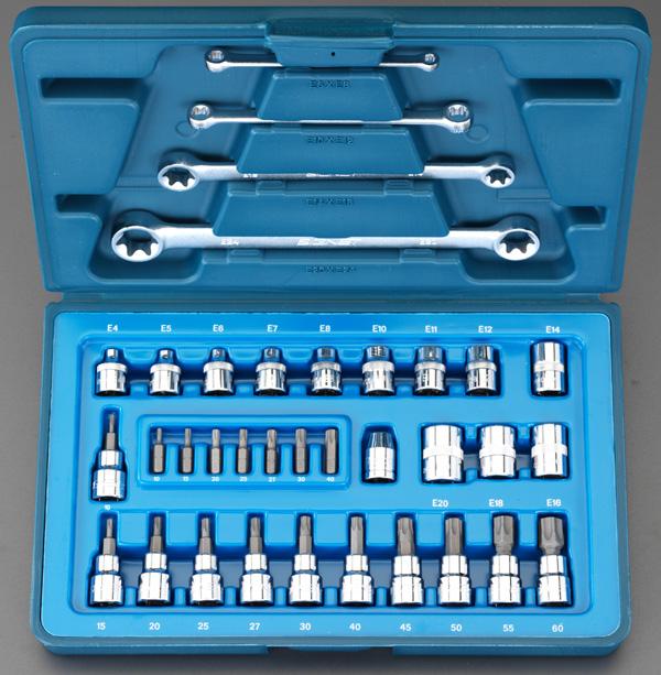 エスコ ESCO 3/8"sq ソケットレンチセット EA617CC-53 WO店 8,442円