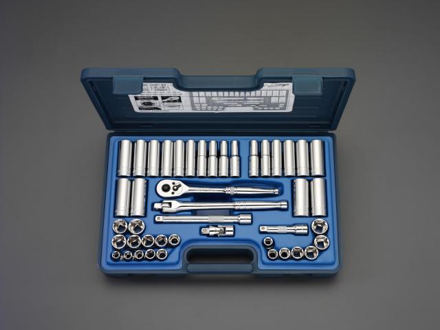 エスコ ESCO 3/8"sq ソケットレンチセット EA617CC-59 WO店の通販は