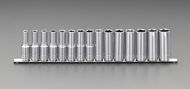 エスコ ESCO 1/2"sq ディープソケットセット EA617DY-2 WO店