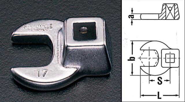 エスコ ESCO 3/8"sqx30mm CROW-FOOT スパナ EA617YS-30 WO店の通販はその他作業工具