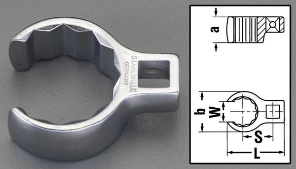 エスコ ESCO 1/2"sqx1-9/16" CROW-RING スパナ EA617YW-27 WO店