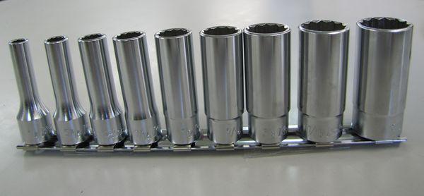 エスコ ESCO 3/8インチsq ディープソケットセット(インチ) EA618BR-100 WO店
