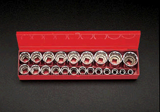 エスコ ESCO 1/2"sq ソケットセット EA618C-22 WO店