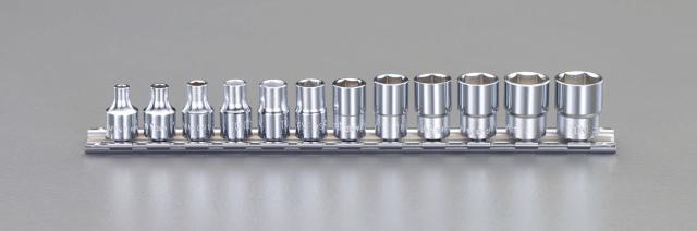 エスコ ESCO 1/4"sq ソケットセット EA618HK WO店 5,736円